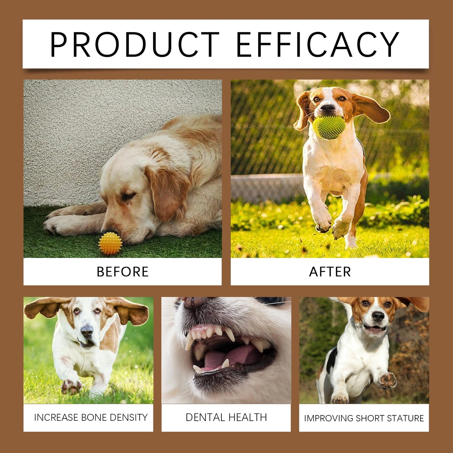 Yegbong Calcium Tablets for Dogs Pet Vitamin Supplement Oral Care Dietary Health Nutrition Calcium Tablets