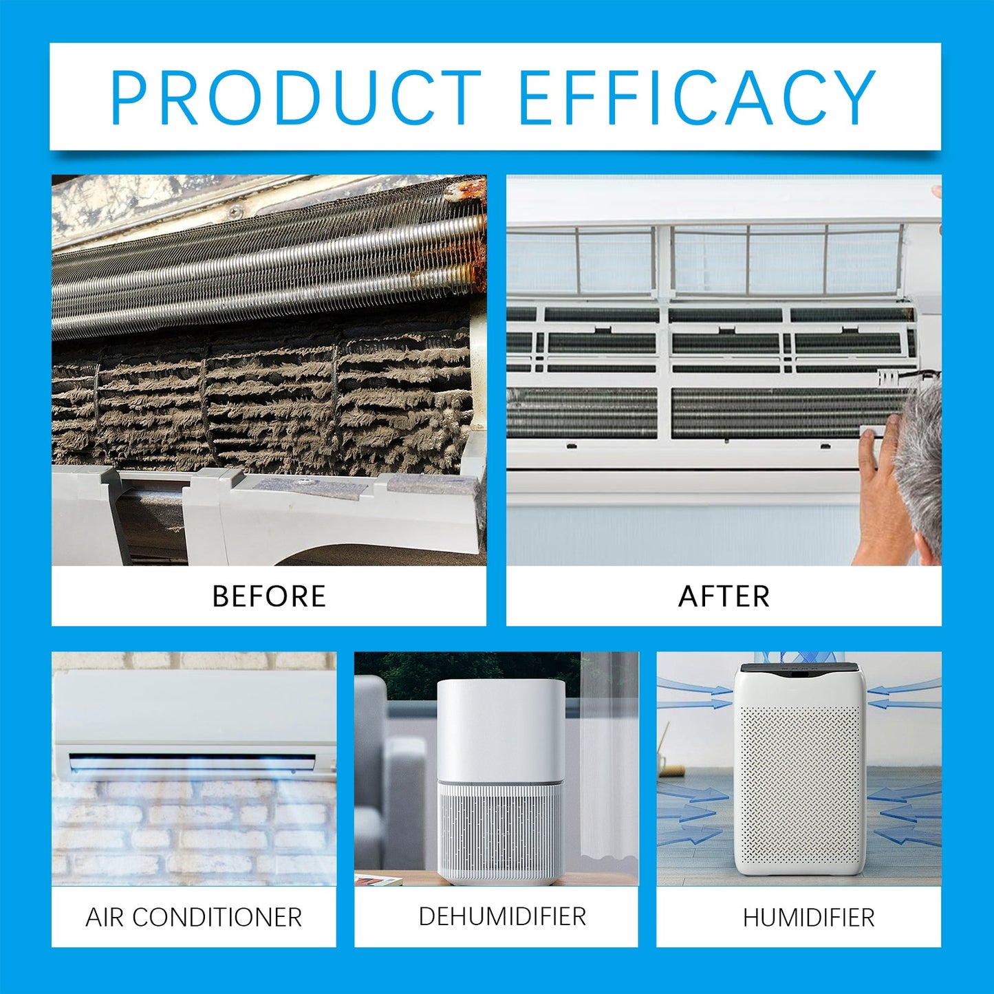 Jue-Fish Air conditioner cleaning effervescent tablets Air conditioner cleaning products, air conditioner care to keep the air fresh and hygienic