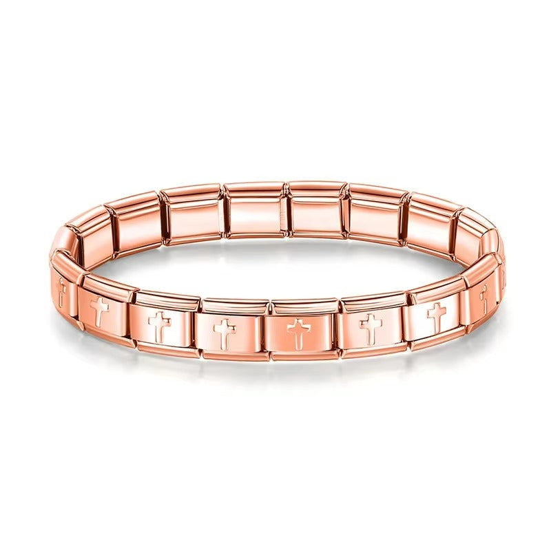 Italian Charm Bracelet(Cross)