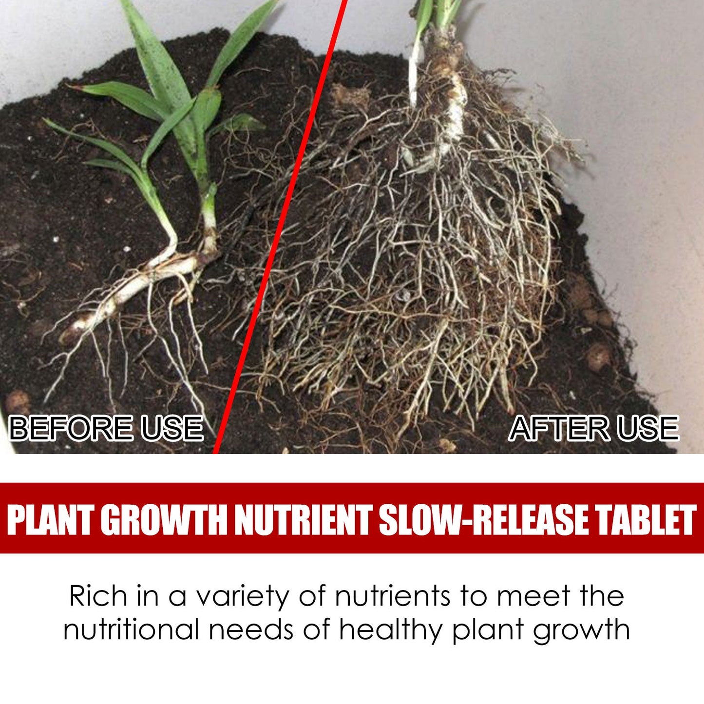 Yegbong Plant Growth Nutrient Slow-Release Tablets Universal Nutrient Tablets for Root Growth in Fruit and Vegetable Plants
