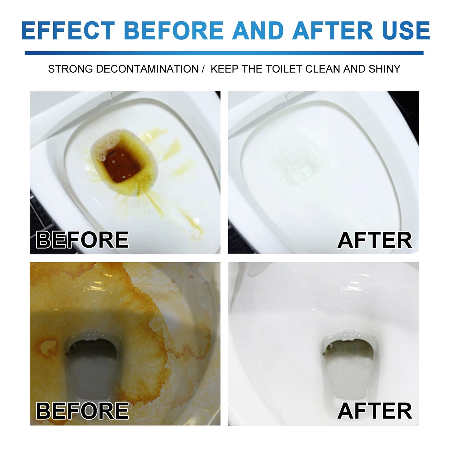 Jue-Fish Toilet cleaning tablets Toilet deodorizing and descaling tablets for removing urine stains and cleaning toilet drains