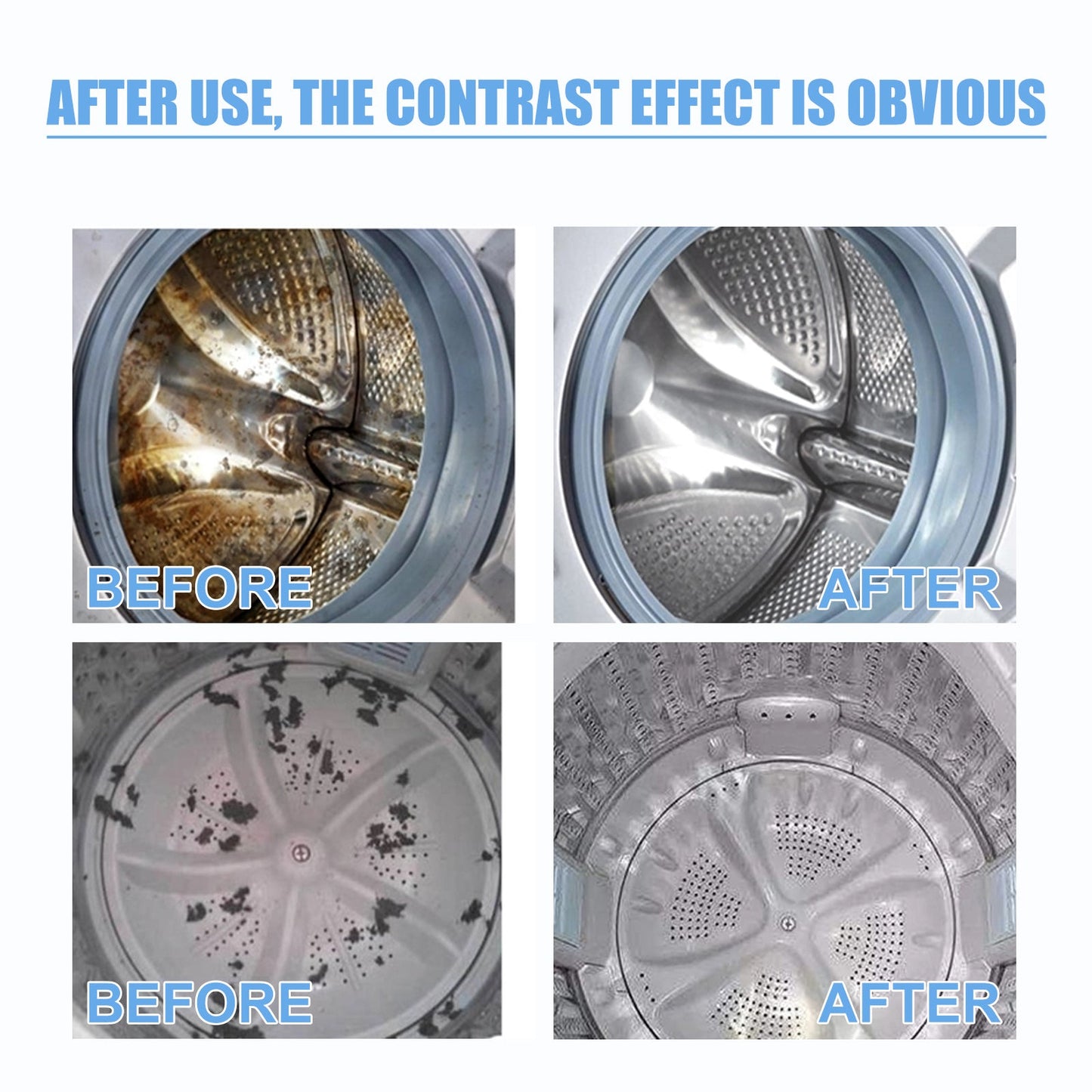 Jaysuing Washing machine cleaning tablets Automatic drum-type cleaning tablets for washing machine tanks to remove dirt and odors