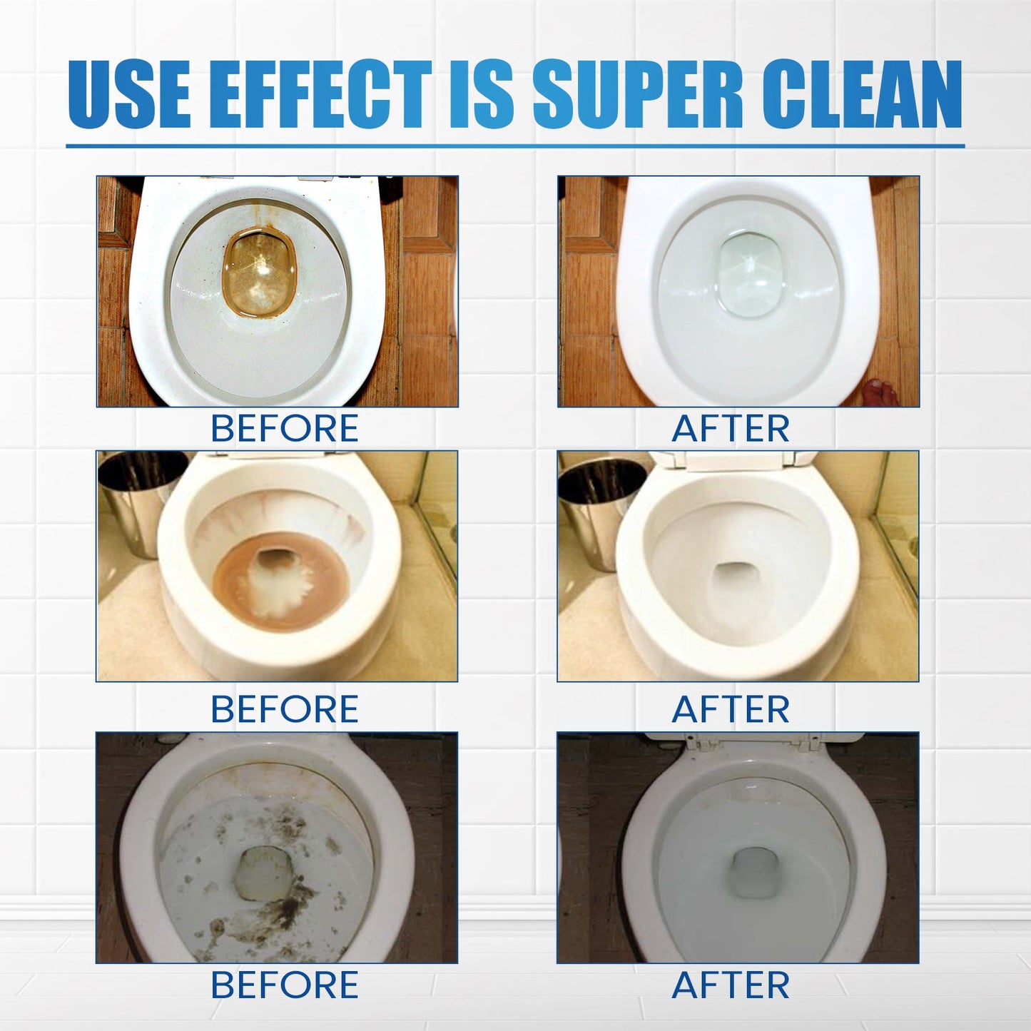 Jakehoe Toilet cleaning effervescent tablets Bathroom toilet cleaner for removing odors, urine stains, and dirt