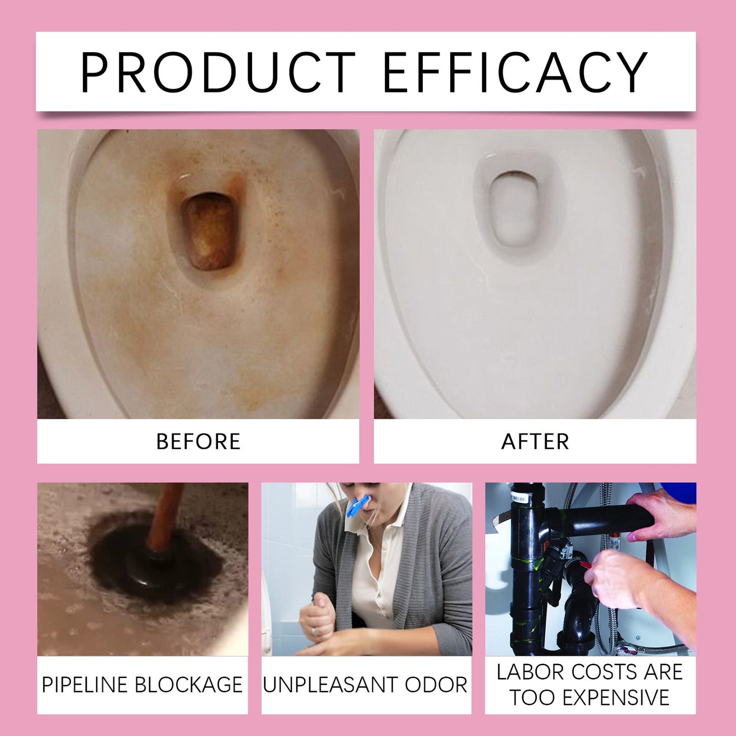 Jakehoe Toilet cleaning effervescent tablets Household toilet cleaning tablets for removing dirt and stains from toilets
