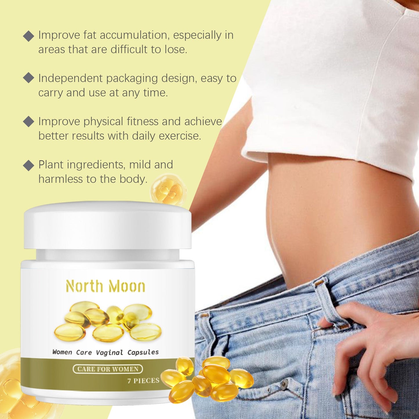 North Moon Body care capsules Gentle Firming and Moisturizing Skin and Body Care Patch for Lazy People