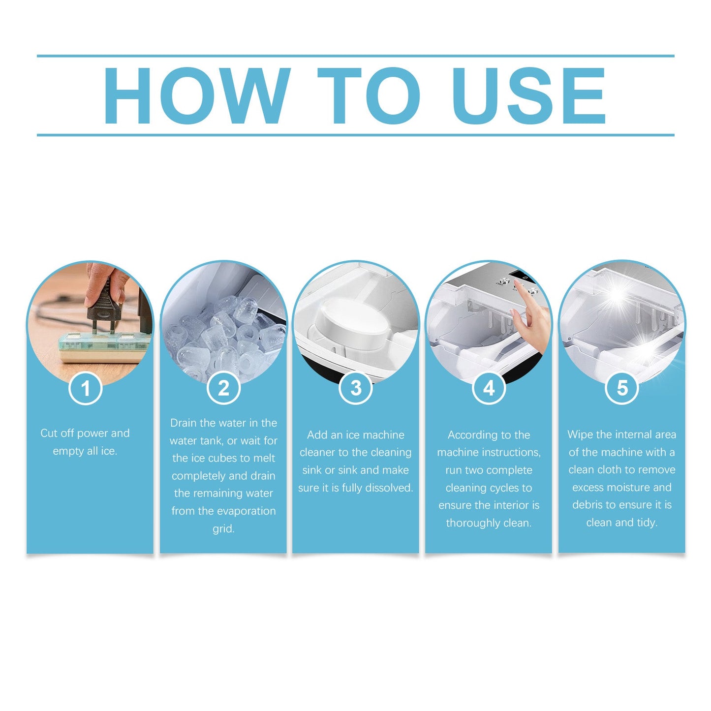 Jakehoe Ice Maker Cleaning Tablets Household Mild Cleaning, Descaling, Deodorizing, and Care Ice Maker Cleaning Tablets