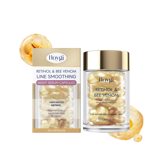 Hoygi Retinol and Bee Venom Facial Capsules Gentle moisturizing facial skin firming and skin texture improving hydrating capsules