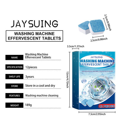 Jaysuing Washing Machine Cleaner Household fully automatic washing machine decontamination drum cleaning and descaling effervescent tablets