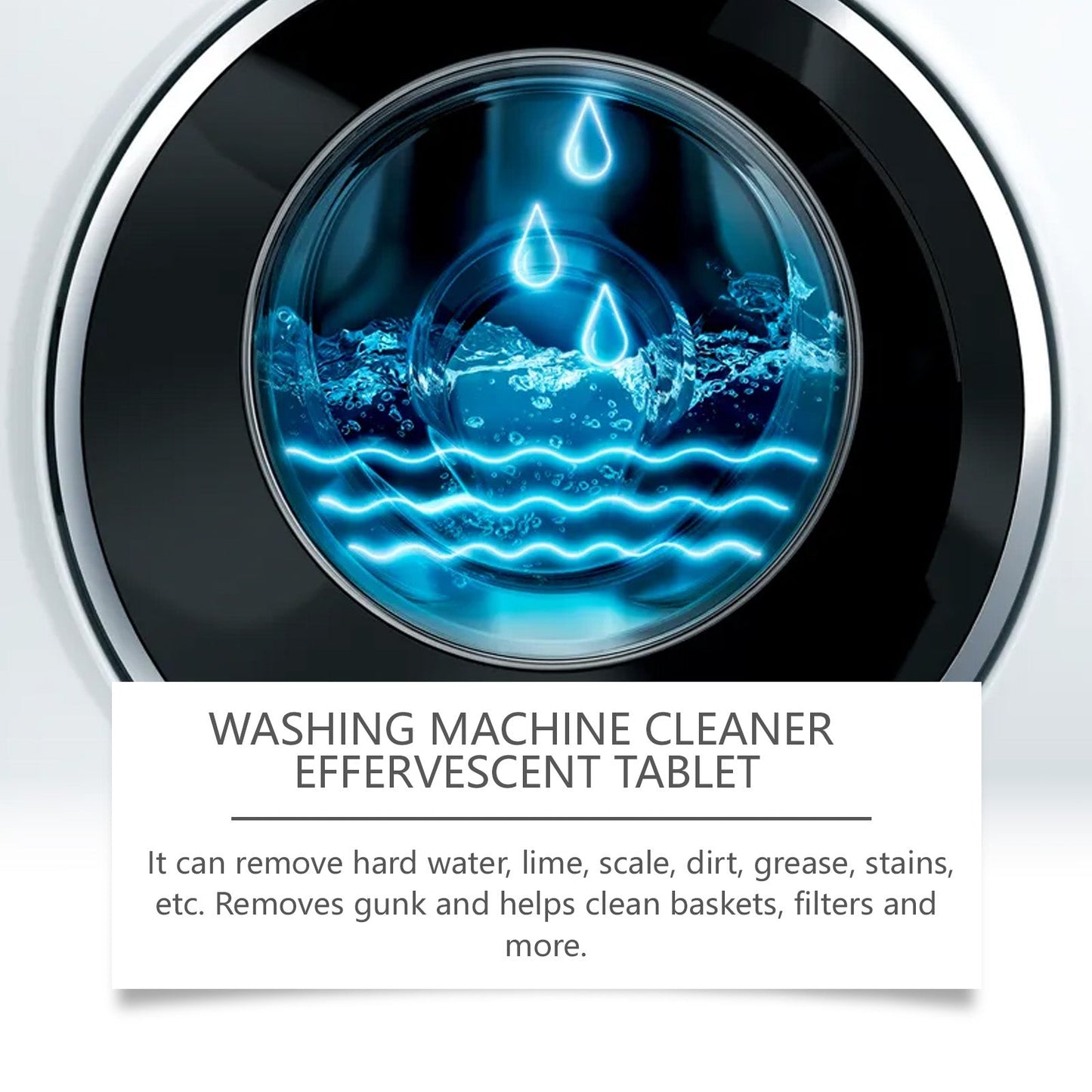 Jakehoe Washing machine cleaning tablets Drum-type washing machine tank cleans dirt, removes odors, and leaves a pleasant fragrance