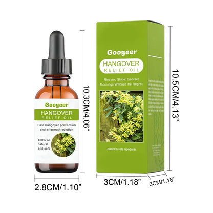 Googeer Anti-Hangover Oil Relieves hangover nausea, fatigue, dizziness, and body discomfort after drinking at parties and gatherings