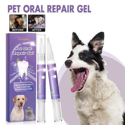 Yegbong Pet Oral Repair Gel（2pcs） Deep cleaning of dog and cat teeth, oral hygiene care
