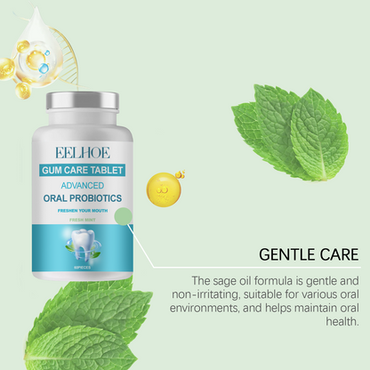 EELHOE Probiotic Oral Rinse Tablets Solid toothpaste tablets, portable mouthwash tablets, portable cleaning and stain removal for teeth