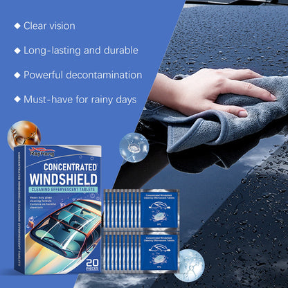 Rayhong Car windshield cleaning tablets Windshield cleaning stain remover, rainproof, anti-fog, waterproof cleaning tablets