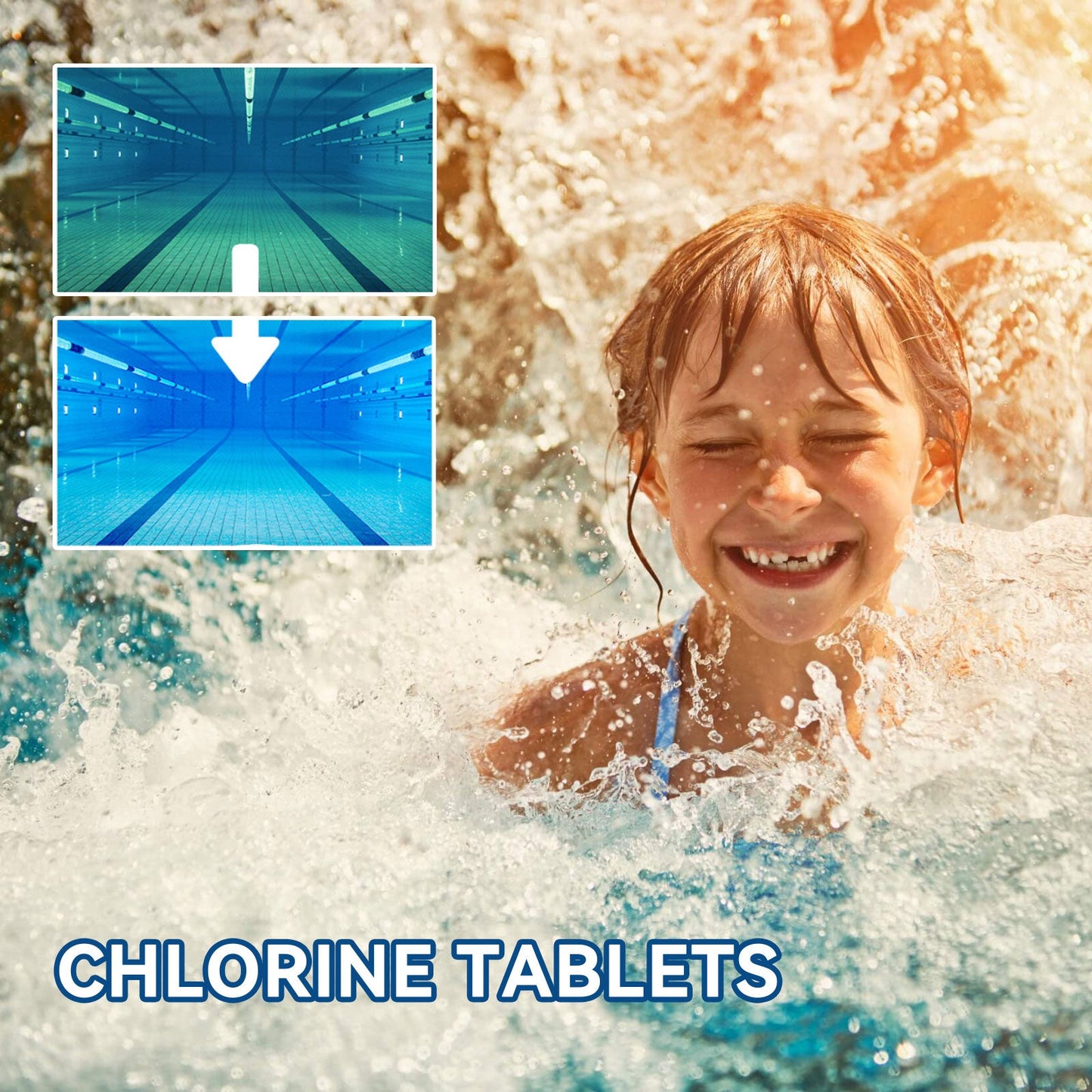 Jaysuing Effervescent Tablets Multifunctional Instant Cleaning Swimming Pool Water Quality Improvement Effervescent Tablets