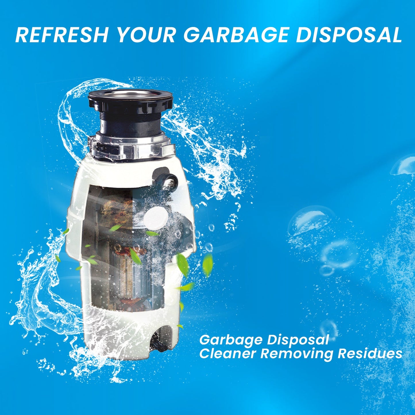 Jue-Fish Sink cleaning tablets Kitchen sink cleaning tablets for removing grease and grime and unclogging pipes