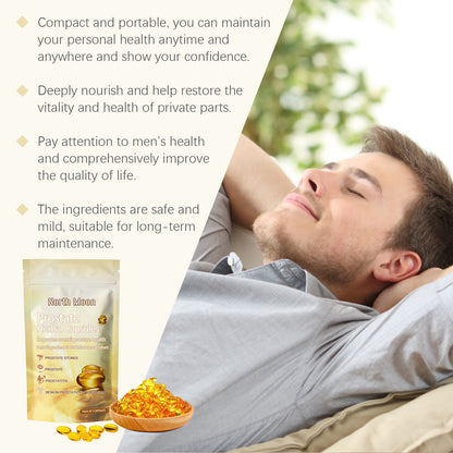 North Moon Men's Care Capsules Men's Gentle Herbal Care Capsules for Vitality Enhancement and Body Maintenance