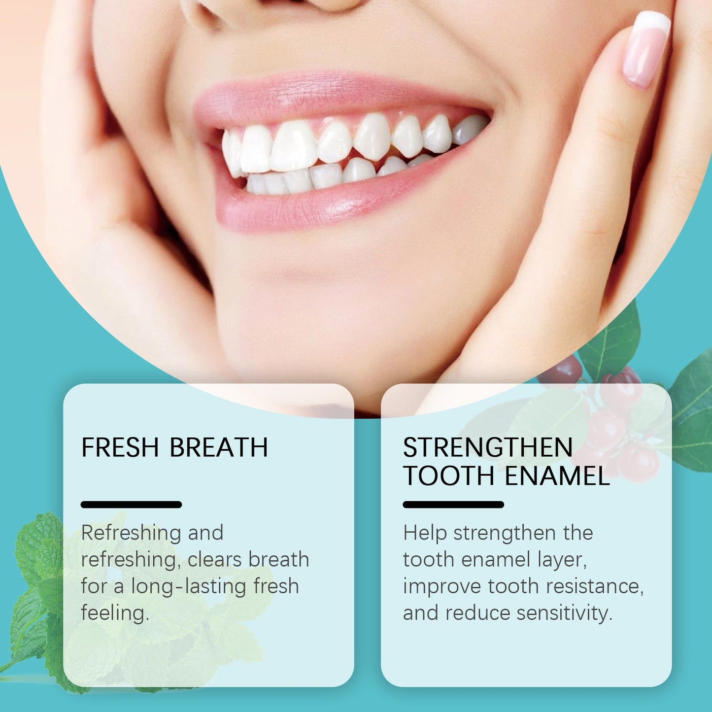 Oralhoe Whitening Toothpaste Tablets Wintergreen dental cleaning care for a radiant smile, teeth cleaning, oral protection, and fresh breath