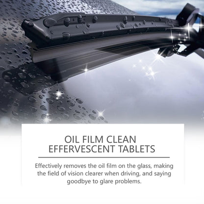 Rayhong Glass oil film cleaning tablets Front windshield oil film remover, stain remover, and brightening cleaning tablet