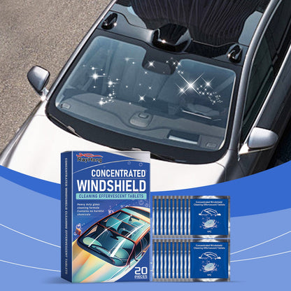 Rayhong Car windshield cleaning tablets Windshield cleaning stain remover, rainproof, anti-fog, waterproof cleaning tablets