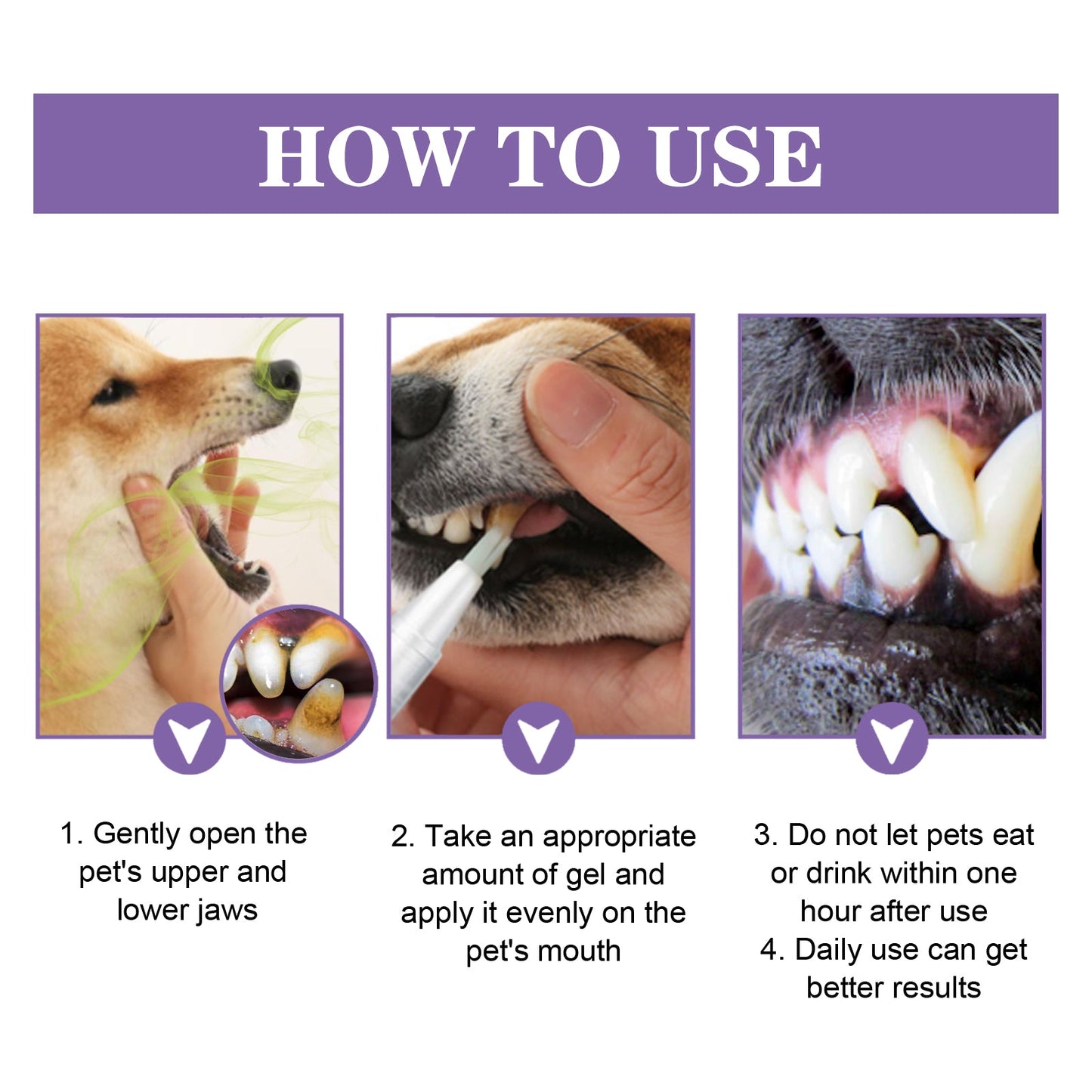 Yegbong Pet Oral Repair Gel（2pcs） Deep cleaning of dog and cat teeth, oral hygiene care