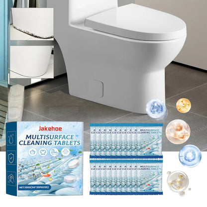 Jakehoe Multi-Surface Cleaning Effervescent Tablets Toilet deodorizer, sink and toilet stain remover, cleaning effervescent tablets