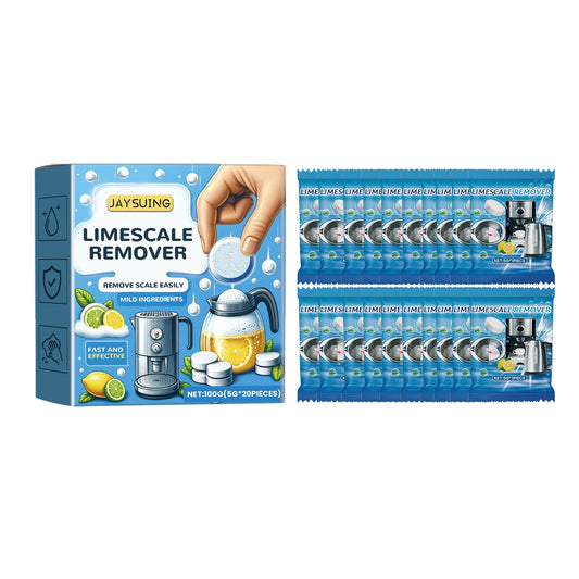 Jaysuing Multi-purpose descaling effervescent tablets Descaling tablets for electric kettles, water scale cleaning and descaling tablets