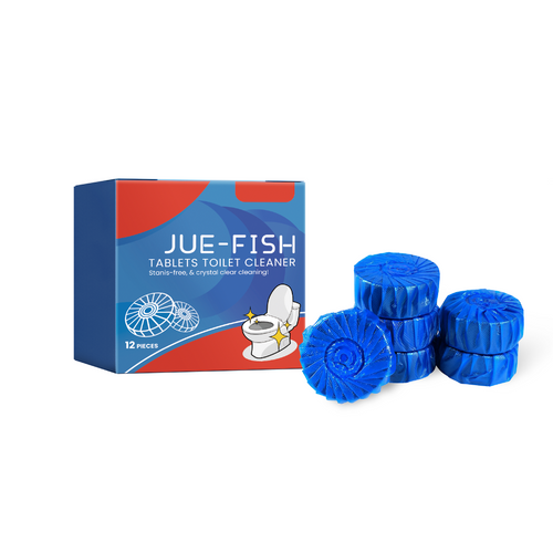 Jue-Fish Toilet cleaning tablets Household Toilet Cleaner for Descaling, Deodorizing, Stain Removal, and Fresh Scent Toilet Cleaning Tablets
