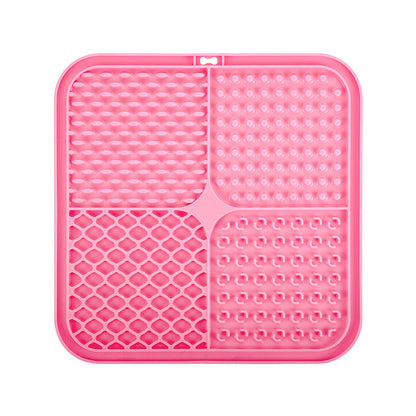 Silicone pet licking pad