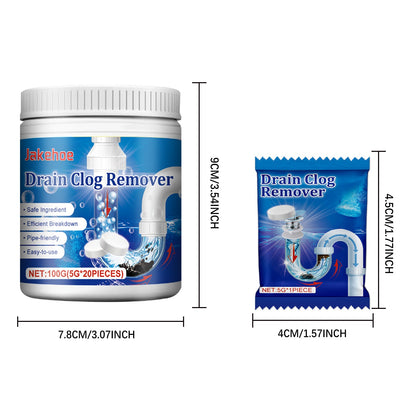 Jakehoe Drain Cleaner Effervescent Tablets Toilet drain unclogging, deodorizing, anti-clogging, dissolving cleaning tablets