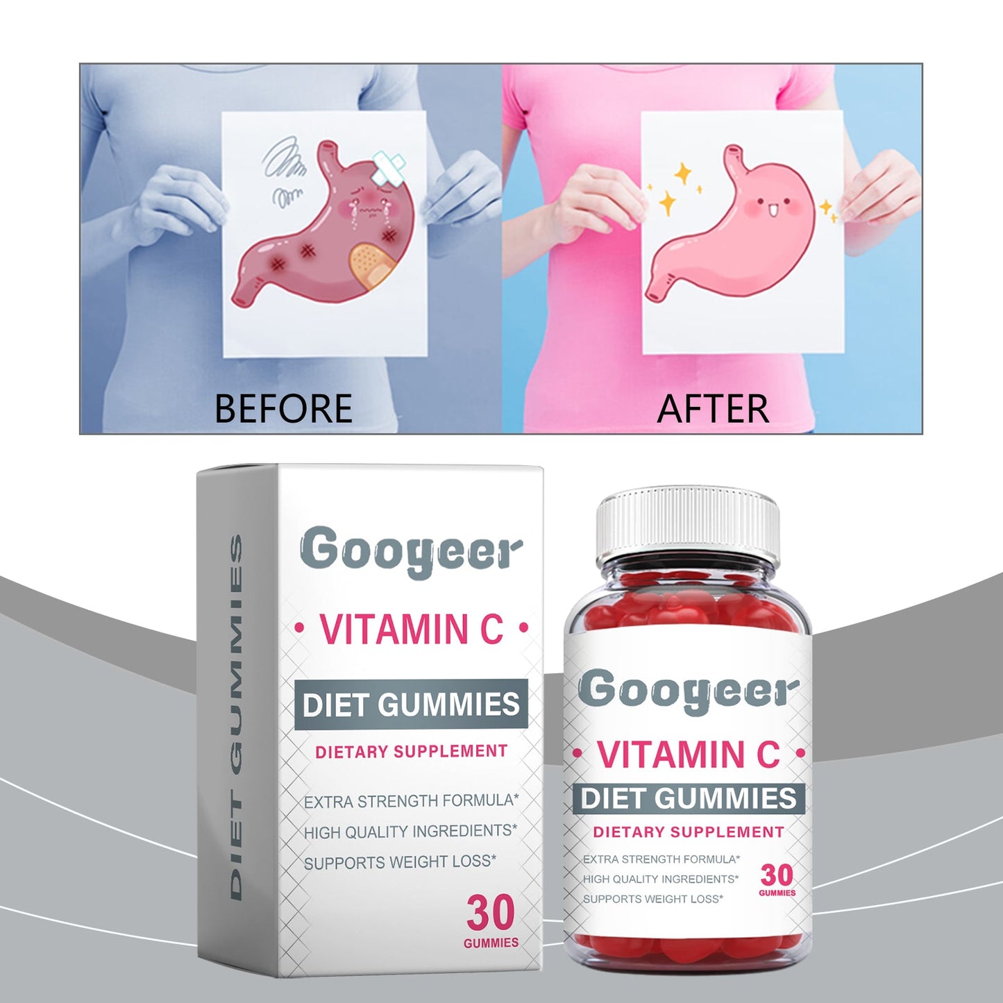 Googeer Ketogenic Vitamin Gummies Weight loss gummies for women and men's body treatment