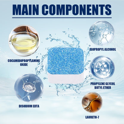 Jakehoe Washing machine cleaning tablets Washing machine tank cleaning tablets for removing dirt and odors