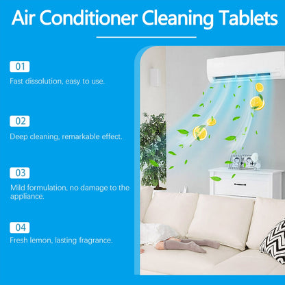 Jue-Fish Air conditioner cleaning effervescent tablets Air conditioner cleaning products, air conditioner care to keep the air fresh and hygienic