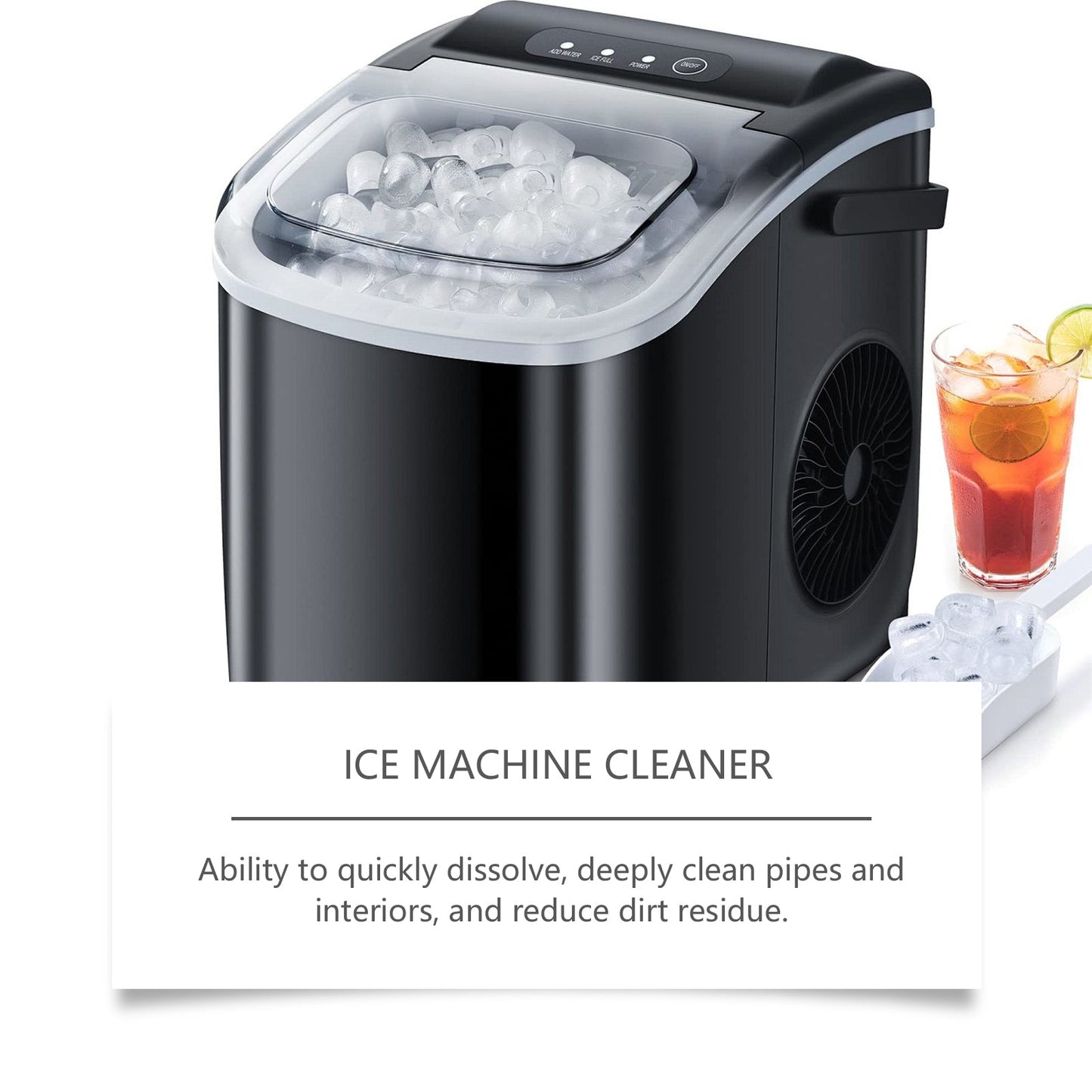 Jakehoe Ice Maker Cleaning Tablets Convenient and gentle household cleaning, descaling, deodorizing, and daily maintenance of ice makers