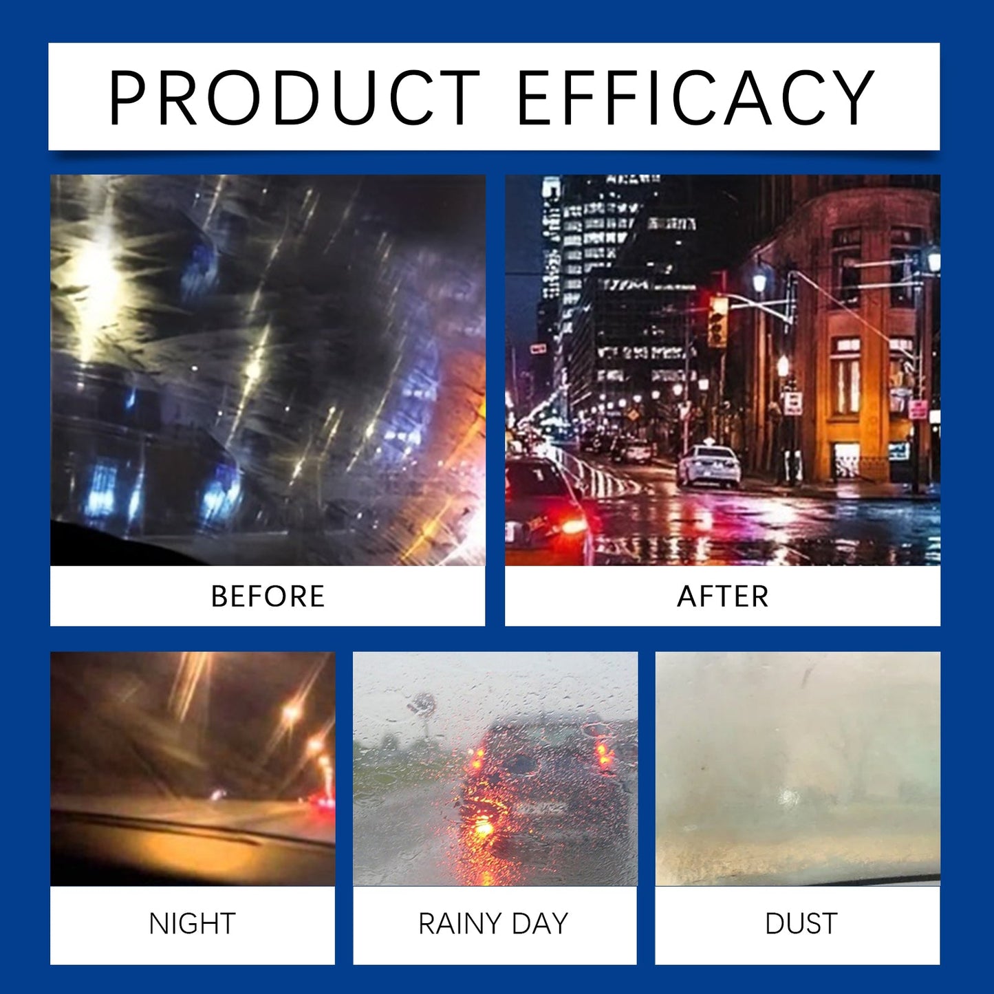 Rayhong Windshield cleaning tablets Car window glass stain and water mark waterproof cleaning effervescent tablets
