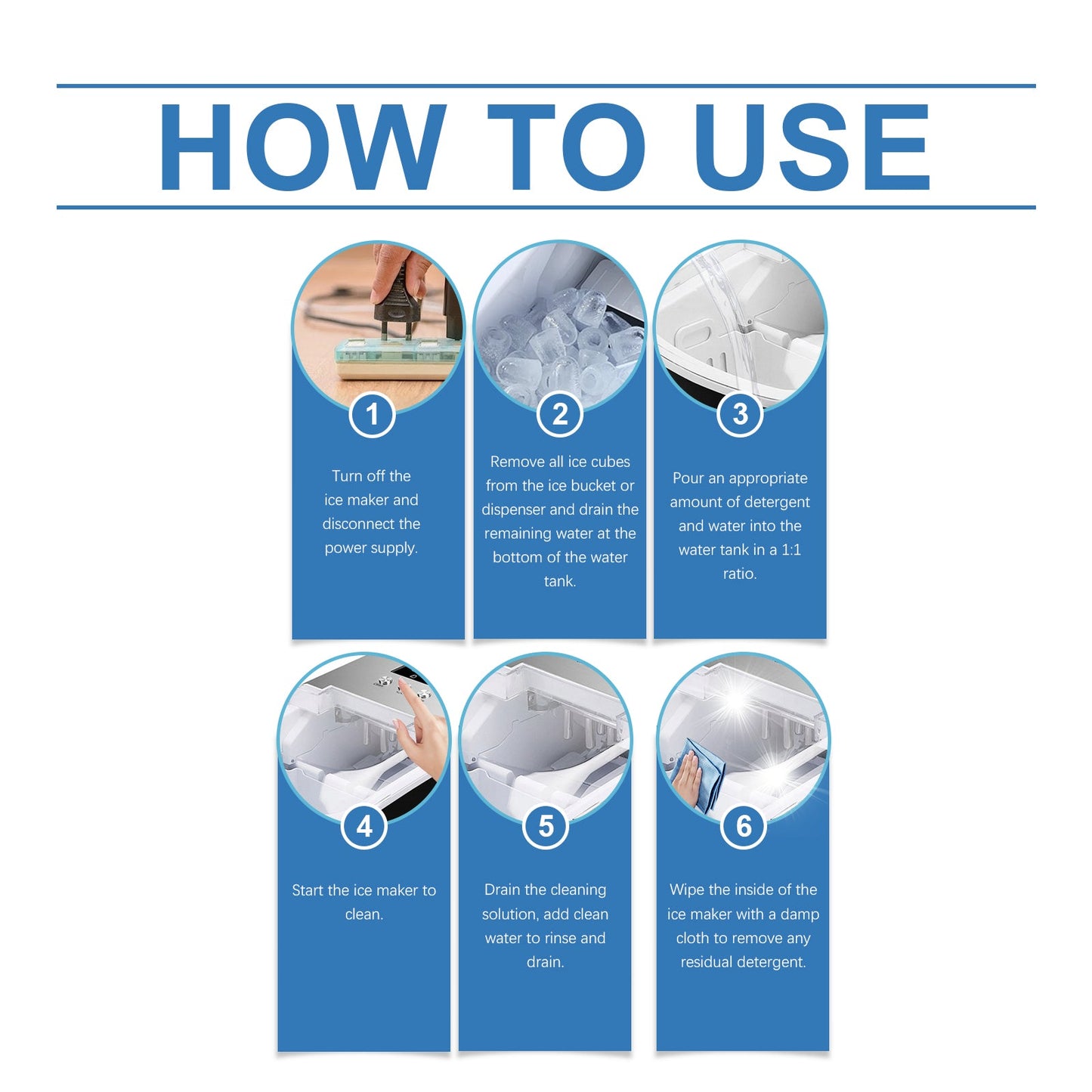 Jakehoe Ice Maker Cleaner Daily gentle cleaning, descaling, deodorizing, and decontamination care for ice maker cleaning