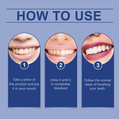 EELHOE Fresh Breath Mouthwash Tablets Clean oral hygiene, care for shiny teeth, portable solid toothpaste tablets