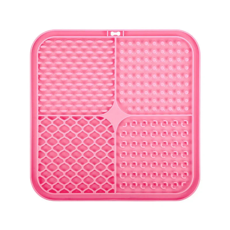 Silicone pet licking pad