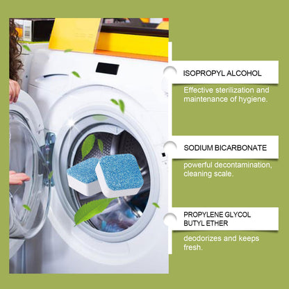 Jakehoe Washing machine cleaning tablets Drum-type washing machine tank cleans dirt, removes odors, and leaves a pleasant fragrance
