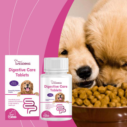 Yegbong Probiotic tablets for dogs Improve intestinal health, balance digestion and absorption, pet nutritional supplements