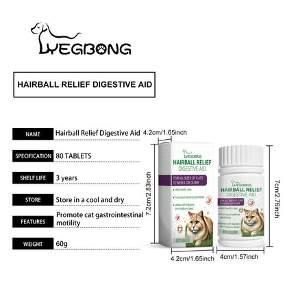 Yegbong Cat grass tablets Nourishing and health-preserving tablets rich in dietary fiber for cats and dogs
