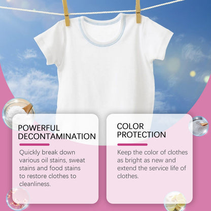 Jakehoe Clothing Stain Removal Effervescent Tablets Biological Enzyme Explosive Salt Laundry Cleaning and Stain Removal Effervescent Tablets