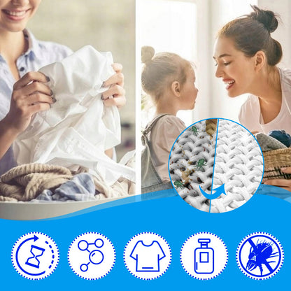 Jakehoe Laundry tablets Deeply cleans clothes, protects fabrics, prevents color bleeding, removes odors, and provides a long-lasting fresh scent with laundry sheets