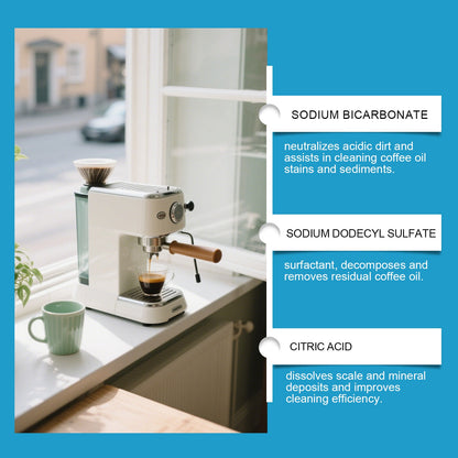 Jue Fish Coffee machine cleaning tablets Coffee machine stain removal filter cleaning tablets for household use