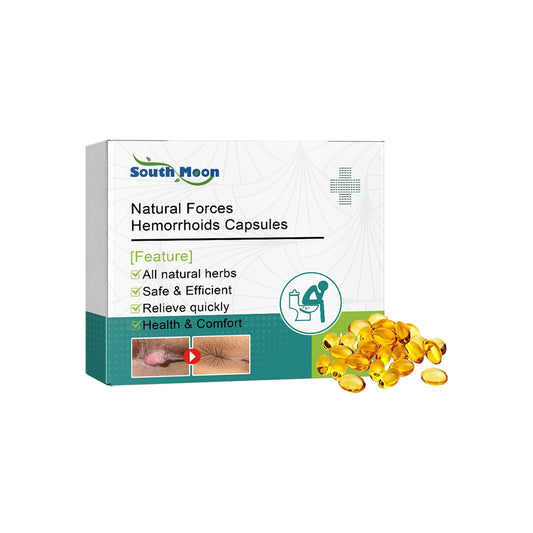 South Moon Hemorrhoid capsules Relieves perianal itching, treats internal and external fissures, anal soothing ointment, removes flesh tags, and cures hemorrhoids