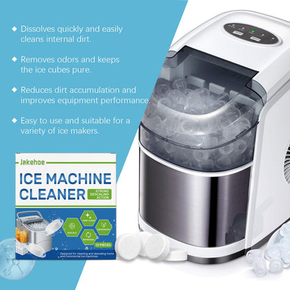 Jakehoe Ice Maker Cleaning Tablets Daily household gentle cleaning of ice makers for descaling, deodorizing, and maintenance
