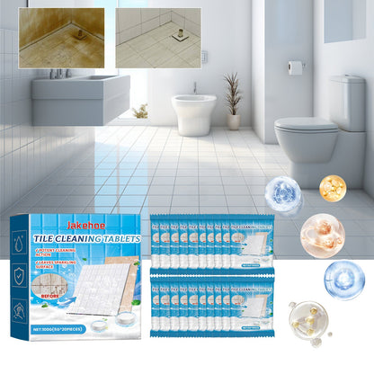 Jakehoe Tile cleaning tablets Descaling, polishing, and cleaning agent for household bathrooms, kitchens, floor tiles, and bathtubs