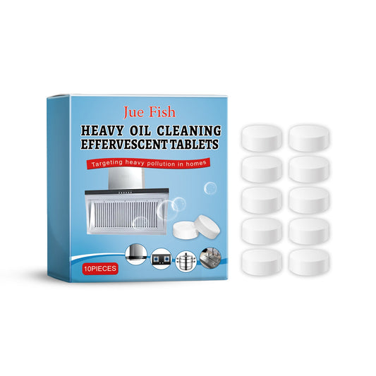 Jue-Fish Kitchen grease cleaning tablets Household cleaning product for removing grease and grime from kitchen stoves