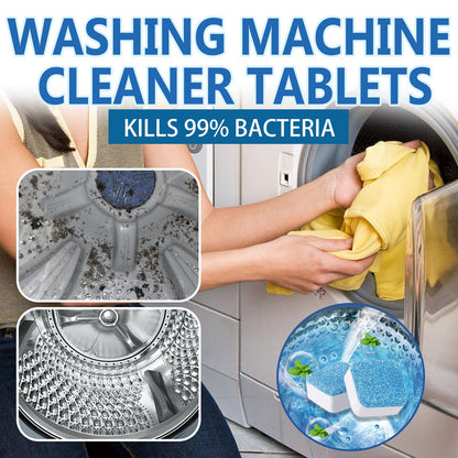 Jakehoe Washing machine cleaning tablets Washing machine tank stain cleaner effervescent tablets for automatic cleaning