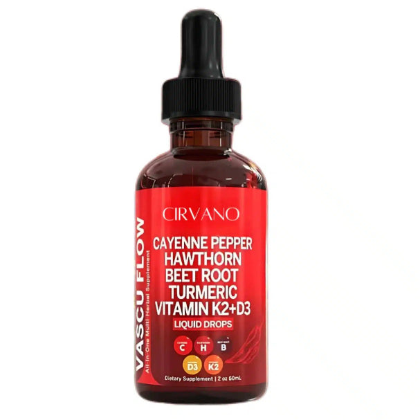 Cayenne Vascular Flow Liquid | Heart Health & Balanced Blood Pressure Support | Fast-Absorbing for Energy