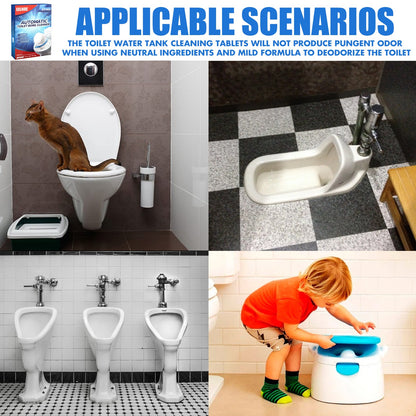 EELHOE Toilet cleaning effervescent tablets Bathroom toilet descaling, decontamination, deodorization, multi-effect odor removal, and freshness